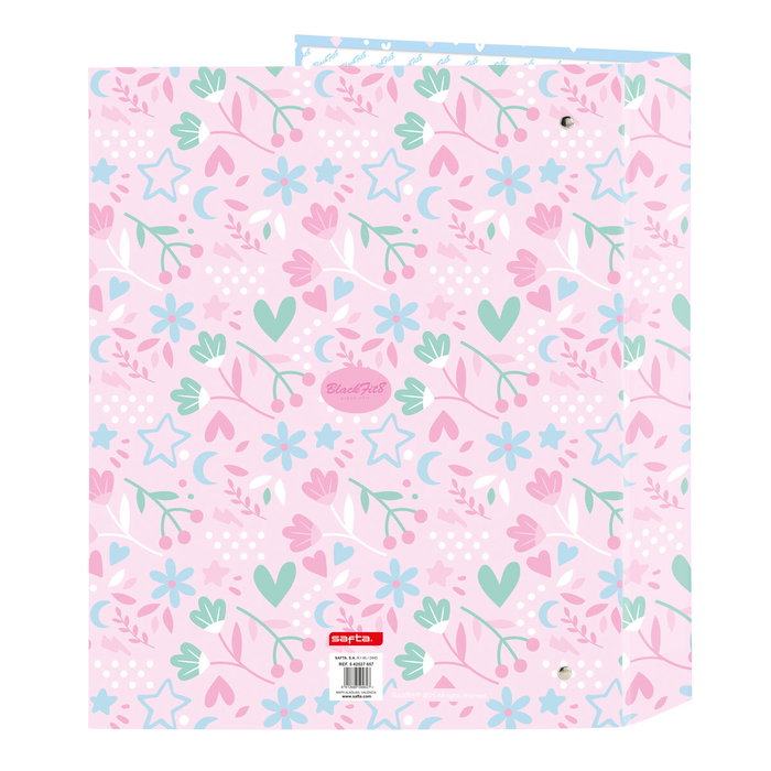 Safta Carpeta de 4 Anillas Blackfit8 Smile Lomo Ancho Safta Carpeta de 4 Anillas Blackfit8 Smile Lomo Ancho