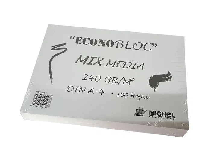 Michel Bloc Dibujo Multitecnicas Mix Media Din A4 Encolado 100 Hojas 240 gr/m2 210x297 mm Michel Bloc Dibujo Multitecnicas Mix Media Din A4 Encolado 100 Hojas 240 gr/m2 210x297 mm