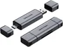 Vention CLLH0 Lector de Tarjetas 2-en-1 USB 3.0 USB Tipo-C Gris