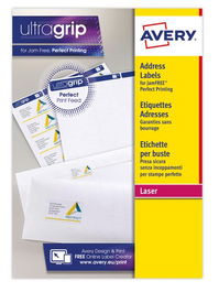 Etiquetas Adh.Impr.Avery A4 Blanca C.Romos Caja 100H 63,5X33,9 Mm 2.400 Uds.(L7159)