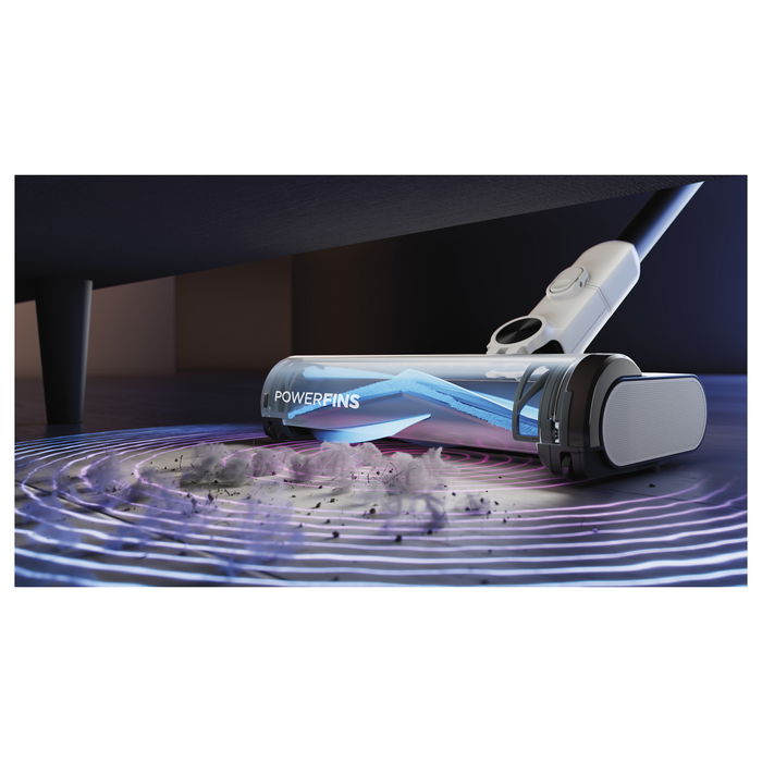 Shark Detect Pro IW1611EU - Aspirador Escoba sin Cable, Auto-Vaciado, Blanco, Tecnología Hair Pro