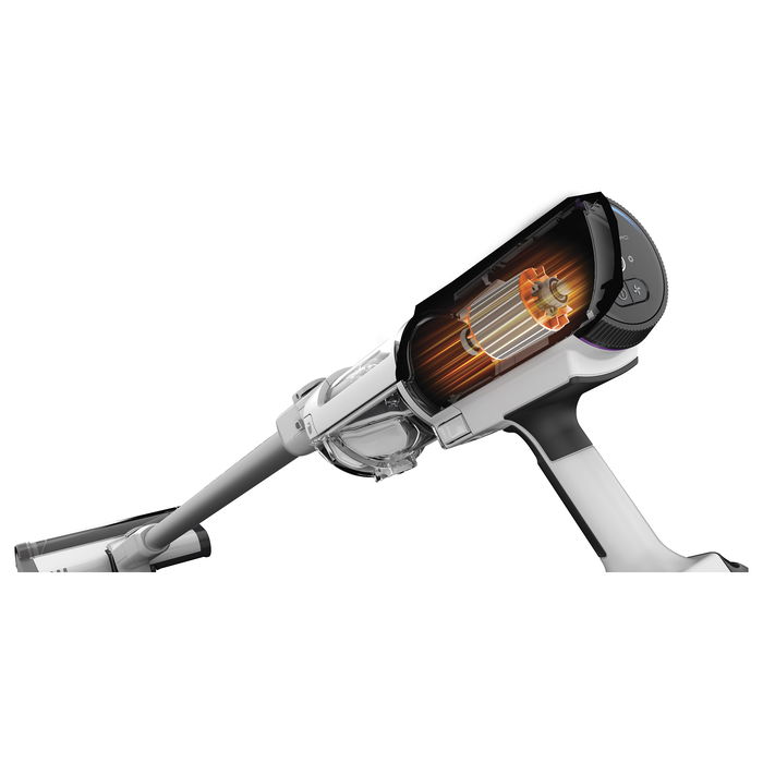 Shark Detect Pro IW1611EU - Aspirador Escoba sin Cable, Auto-Vaciado, Blanco, Tecnología Hair Pro