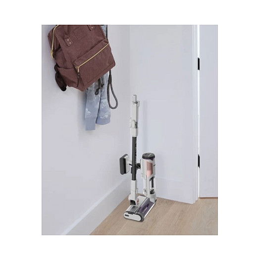 Shark Detect Pro IW1611EU - Aspirador Escoba sin Cable, Auto-Vaciado, Blanco, Tecnología Hair Pro