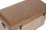 DKD Home Decor Baúl Oriental Marrón Natural Set de 3 40 x 45 x 80 cm Bambú Pu