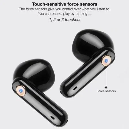 Tooq Auriculares inalámbricos + Micrófono Snail - Gris Tooq Auriculares inalámbricos + Micrófono Snail - Gris