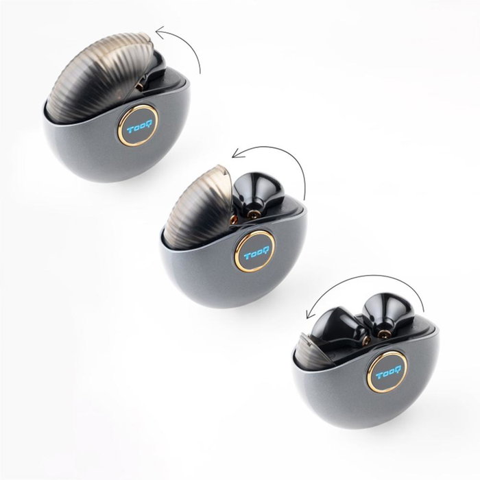 Tooq Snail TQBWH-0060G Auriculares Inalámbricos Gris/Negro