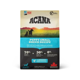 Acana Heritage Puppy Small Breed Pienso para Cachorros de Raza Pequeña con Pollo, Pescado y Huevos - 6 kg