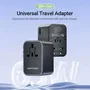 Vention Cargador de Pared Universal FJDB0, 2xUSB Tipo-C, 1xUSB Tipo-A, 65W, Carga Rápida, Tecnología GaN, Toma de Corriente Universal