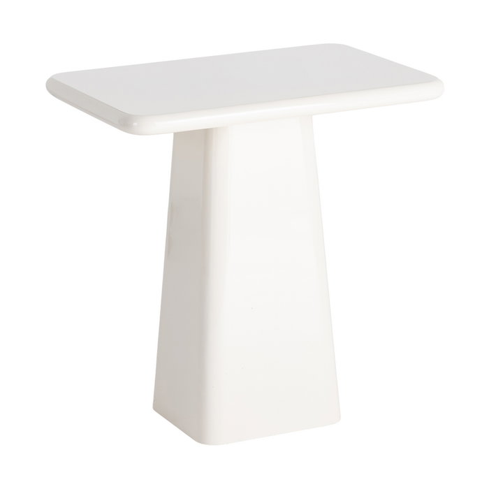 Mesa Auxiliar Lacado Crema Dm Salón 60 X 40 X 61 cm Mesa Auxiliar Lacado Crema Dm Salón 60 X 40 X 61 cm