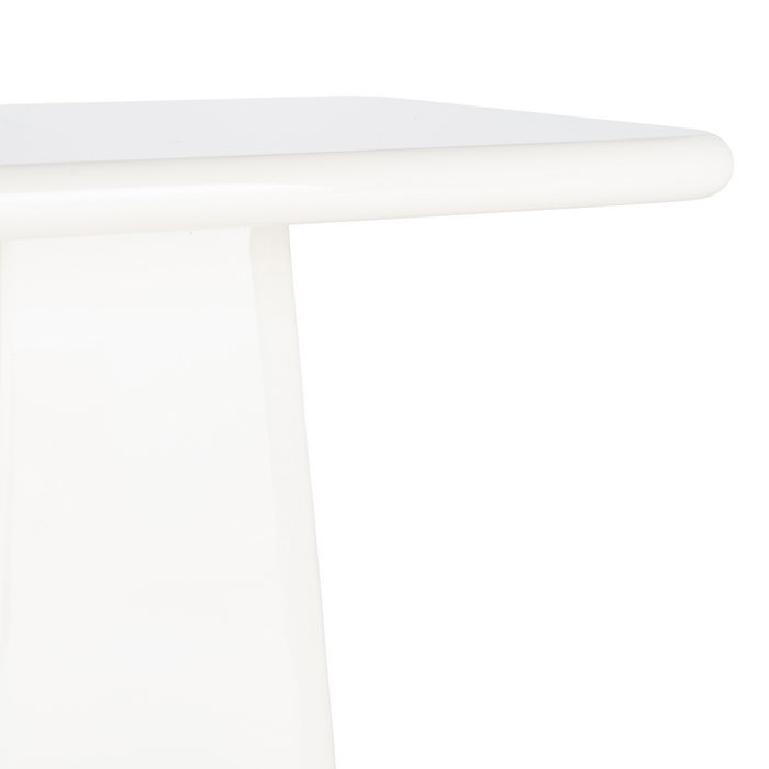 Mesa Auxiliar Lacado Crema Dm Salón 60 X 40 X 61 cm Mesa Auxiliar Lacado Crema Dm Salón 60 X 40 X 61 cm