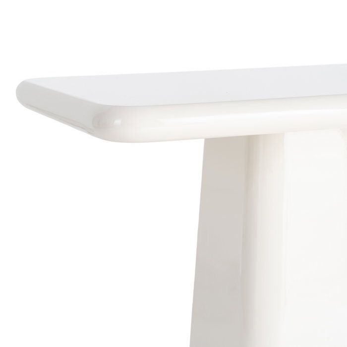 Mesa Auxiliar Lacado Crema Dm Salón 60 X 40 X 61 cm Mesa Auxiliar Lacado Crema Dm Salón 60 X 40 X 61 cm