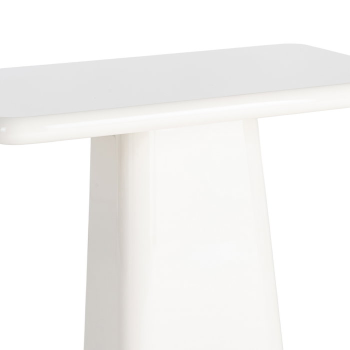 Mesa Auxiliar Lacado Crema Dm Salón 60 X 40 X 61 cm Mesa Auxiliar Lacado Crema Dm Salón 60 X 40 X 61 cm