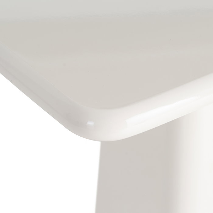 Mesa Auxiliar Lacado Crema Dm Salón 60 X 40 X 61 cm Mesa Auxiliar Lacado Crema Dm Salón 60 X 40 X 61 cm