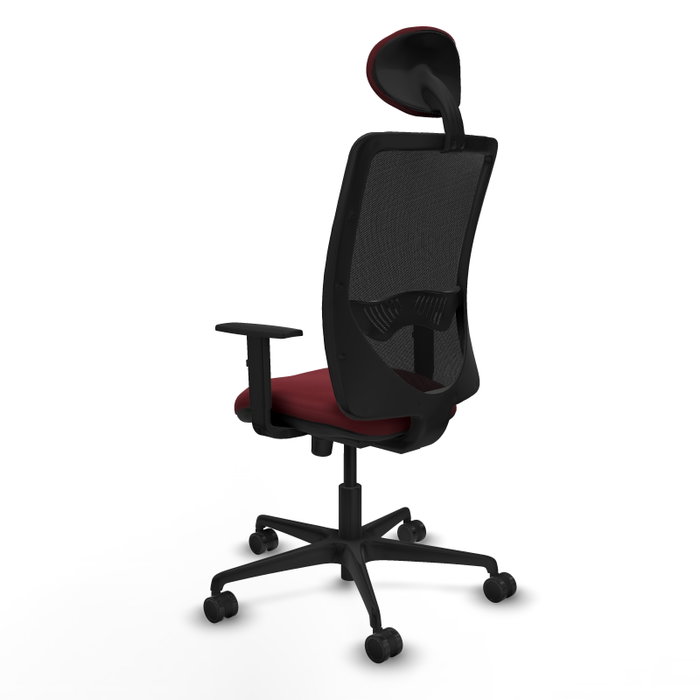PIQUERAS Y CRESPO Silla de oficina Zulema con mecanismo Sincro, color Granate y Negro PIQUERAS Y CRESPO Silla de oficina Zulema con mecanismo Sincro, color Granate y Negro