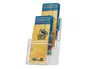 Q-connect Expositor sobremesa metacrilato 1/3 din a4 4 compartimentos 110x155x265 mm