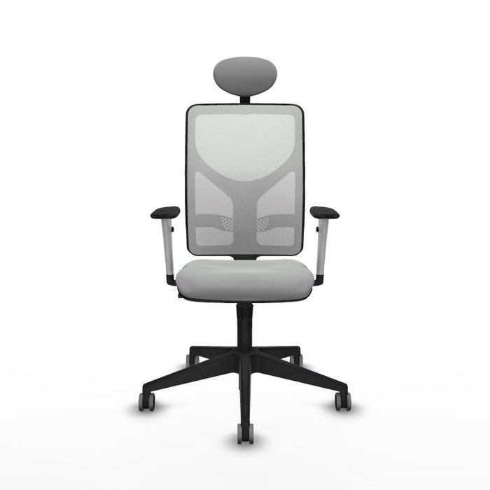PIQUERAS Y CRESPO Silla de oficina Motilla con mecanismo Sincro Gris claro y Blanco PIQUERAS Y CRESPO Silla de oficina Motilla con mecanismo Sincro Gris claro y Blanco