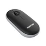 Pantone PT-MS001BK Ratón Inalámbrico de Oficina Silencioso 1200 DPI, Color Negro/Gris, Diseño para Mano Derecha, Recargable