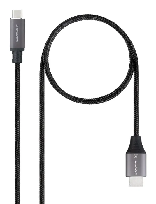 Nanocable Cable USB-C a HDMI 2.0 4K 60Hz 1.8m Negro Nanocable Cable USB-C a HDMI 2.0 4K 60Hz 1.8m Negro
