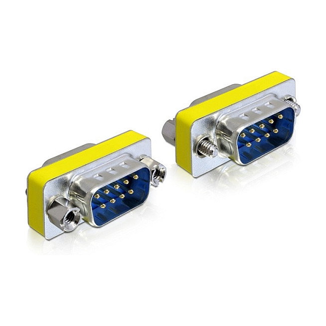 DeLOCK Adaptador D-sub 9 Pin Macho a Macho Plata
