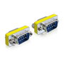 DeLOCK Adaptador D-sub 9 Pin Macho a Macho Plata