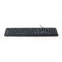 Gembird KB-U-103-RU Teclado de Membrana Cirílico Ruso Negro
