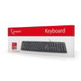 Gembird KB-U-103-RU Teclado de Membrana Cirílico Ruso Negro