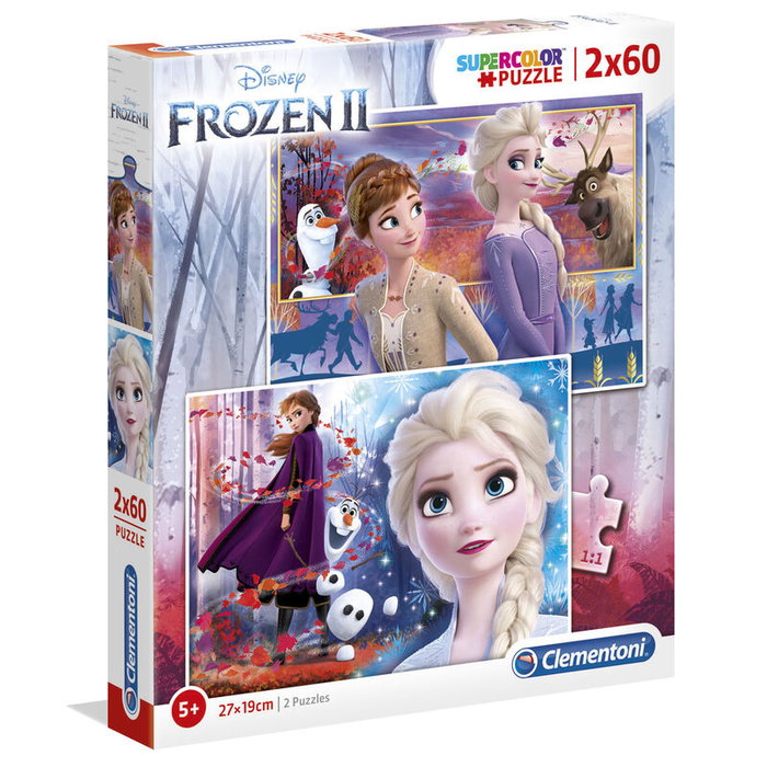 Clementoni Puzzle Maxi Frozen 2 Disney 2x60 Piezas 27x19cm