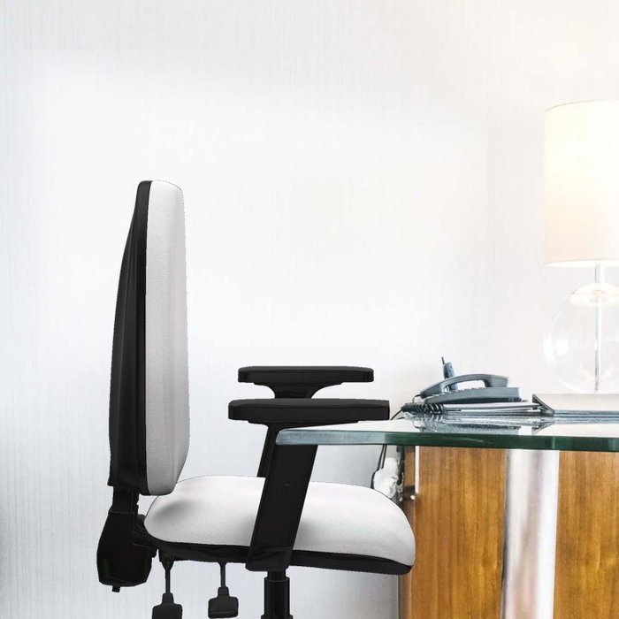 PIQUERAS Y CRESPO Silla de oficina Aýna Verde botella con Brazos 2D
