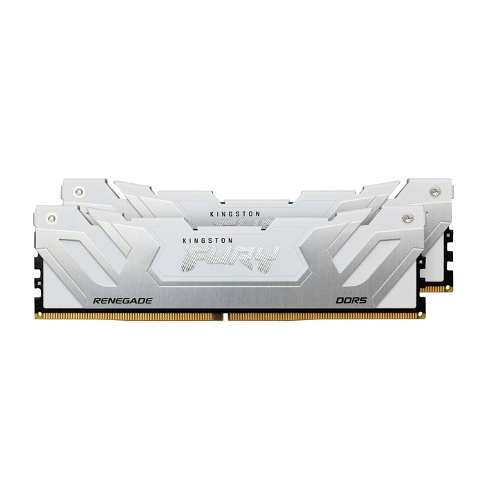Kingston FURY Renegade 48GB 8400MT/s DDR5 CL40 CUDIMM (Kit de 2) Blanco y plata