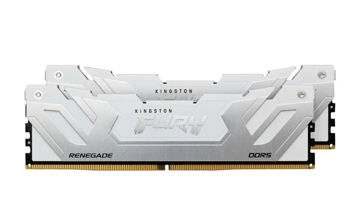 Kingston FURY Renegade 48 GB DDR5 8400 MT/s CL40 CUDIMM (Kit de 2 x 24 GB) - Blanco/Plata