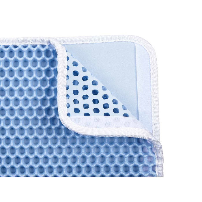 Alfombra para Arenero de Gatos Mascow Azul 50 x 40 x 1,5 cm (12 Unidades)