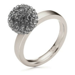 Folli Follie Anillo de Acero Inoxidable Plateado Talla 52