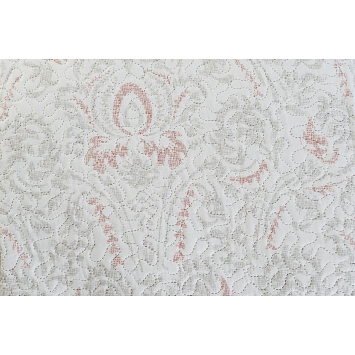 DKD Home Decor Colcha Floral Bordada Beige y Marrón 180x260x1 cm DKD Home Decor Colcha Floral Bordada Beige y Marrón 180x260x1 cm