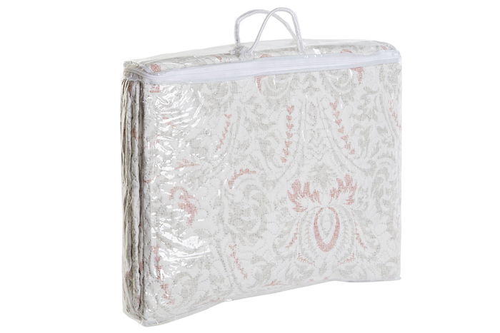 DKD Home Decor Colcha Romantico Beige Marron 260 x 180 cm