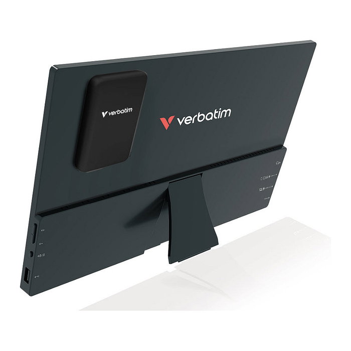 Verbatim Monitor Portátil Táctil 14 Pulgadas Full HD con Power Bank 5000mAh Black
