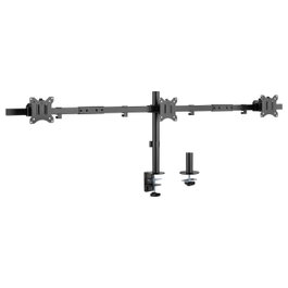 Equip Soporte para 3 Monitores 17-32 Pulgadas Negro