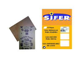 SIFER Set de 10 Lijas para Madera 230x280 mm Grano 00-150