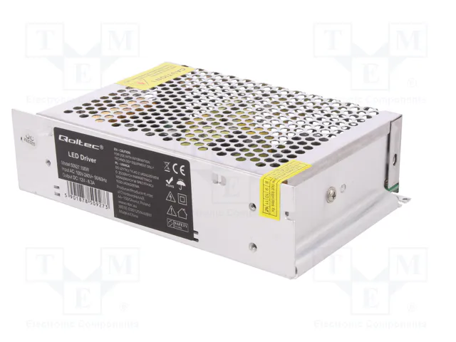 Qoltec Zasilacz impulsowy LED IP20 100W 12V 8.3A