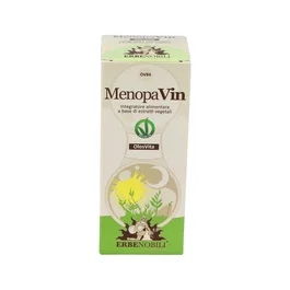 ERBENOBILI Menopavin Olosvita Menopausia 50Ml - Complemento Alimenticio para Sofocos con Cimicífuga, Salvia, Vitaminas y Minerales - 50 ml