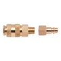 Powerplus Adaptador Conexión Aire Comprimido Euro Macho Orion Hembra 1/4" Latón 2 Ud