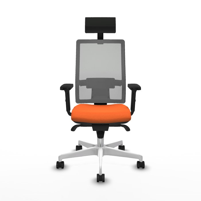 PIQUERAS Y CRESPO Silla de oficina Horna Naranja y Gris PIQUERAS Y CRESPO Silla de oficina Horna Naranja y Gris