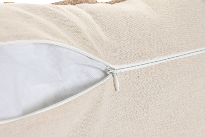 DKD Home Decor Cojín Algodón y Yute Blanco 30x50 cm DKD Home Decor Cojín Algodón y Yute Blanco 30x50 cm