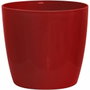 Garden Id Maceta brillante Rojo Brillante con ruedas - 30 x 27 cm
