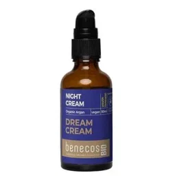 BENECOS Crema de Noche Intensa con Aceite de Argán 50 ml - Bio, Orgánica COSMOS, Vegana - Hidratante y Regeneradora