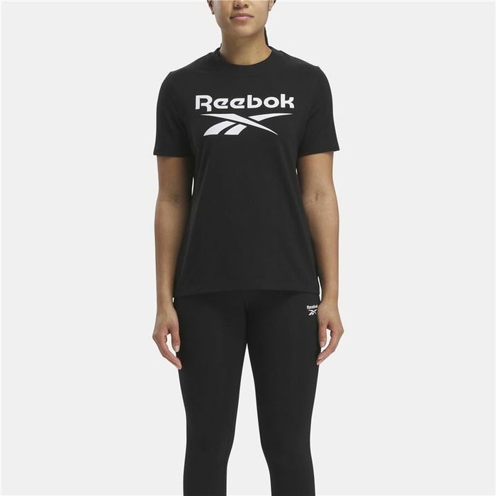 Camiseta de Manga Corta Mujer Reebok Identity Big Logo Negro