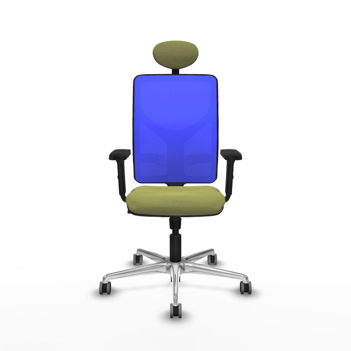 PIQUERAS Y CRESPO Silla de oficina Motilla con mecanismo Sincro, Verde oliva y Azul PIQUERAS Y CRESPO Silla de oficina Motilla con mecanismo Sincro, Verde oliva y Azul