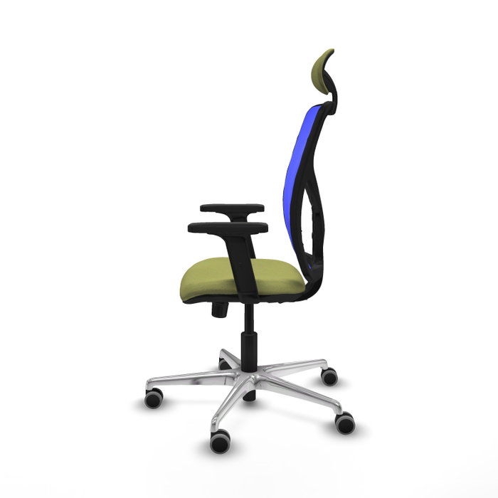 PIQUERAS Y CRESPO Silla de oficina Motilla con mecanismo Sincro, Verde oliva y Azul PIQUERAS Y CRESPO Silla de oficina Motilla con mecanismo Sincro, Verde oliva y Azul