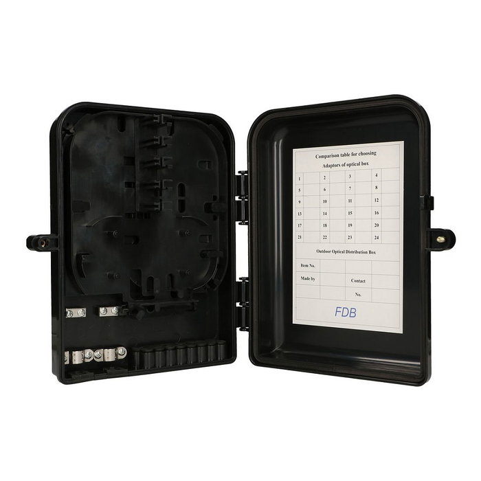 Extralink Eliza V2 Caja de Terminal de Fibra Óptica 16 Núcleos Negro Mid-span