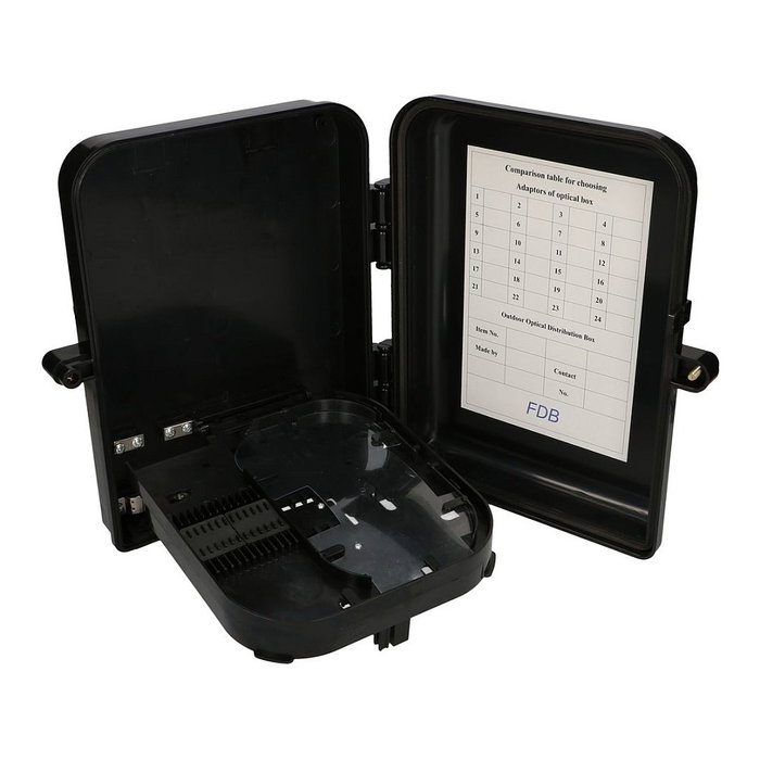 Extralink Eliza V2 Caja de Terminal de Fibra Óptica 16 Núcleos Negro Mid-span