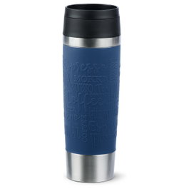 Emsa Travel Mug Classic N2022100, 500 ml, Azul/Acero inoxidable